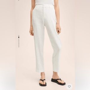 Mango linen suit pants
